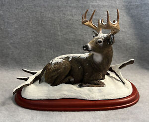 Danbury Mint Winter Stag White-Tailed Deer Sculpture Collection by Bob Travers