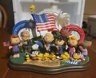 Danbury Mint "Yankee Doodle Dandy" Peanuts Lighted Sculpture-July 4th
