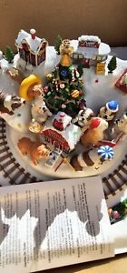 Bulldog Christmas Train,-   English Bulldog- Bulldog Collectibles working