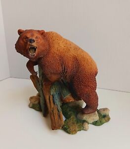 Danbury Mint Heavyweight Champ by Nick Bibby Vintage Grizzly Bear Statue - Rare