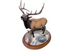 Danbury Mint Winter Call Elk Sculpture & Base Bruce Miller & Curtis Christensen