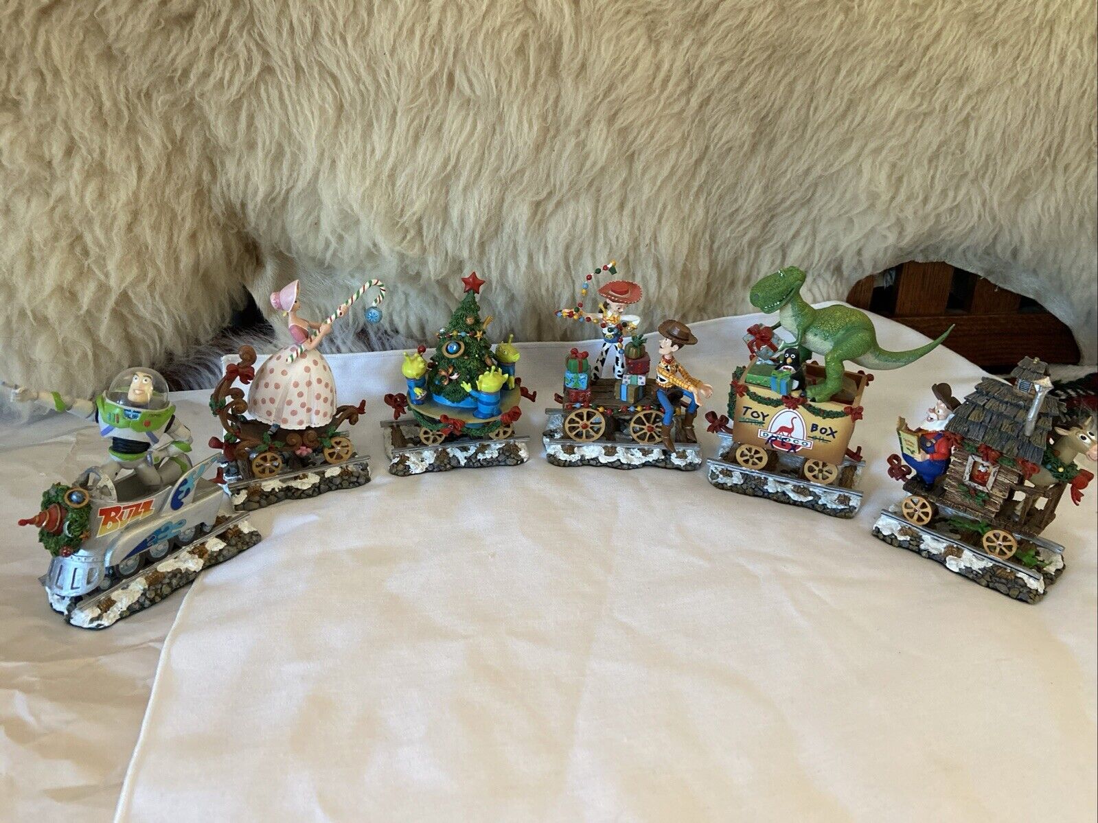 DANBURY MINT TOY STORY Christmas Train Six Pieces Holiday Decor RARE