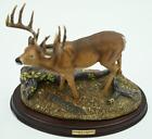 Danbury Mint Monarchs Morning Whitetale Deer Buck Statue with Box