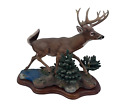 Danbury Mint NOW OR NEVER! deer scape ,by Nick Bibby CMBI RARE VINTAGE PIECE