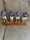 VINTAGE DANBURY MINT 1986 NY GIANTS LINEBACKERS FIGURINE SET (BROKEN) READ