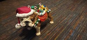 Danbury Mint Christmas Bulldog