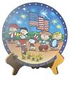 PEANUTS 12" (VERY RARE) You're a grand old flag* plate limited ed. Danbury Mint