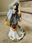 Fine Porcelain Danbury Mint 10” Geisha Figurine~ Chrysanthemum Princess By Lena