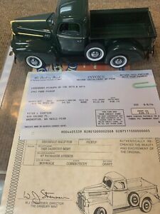 Danbury Mint 1:24 1942 Ford 21C Half Ton Pickup  W/paperwork
