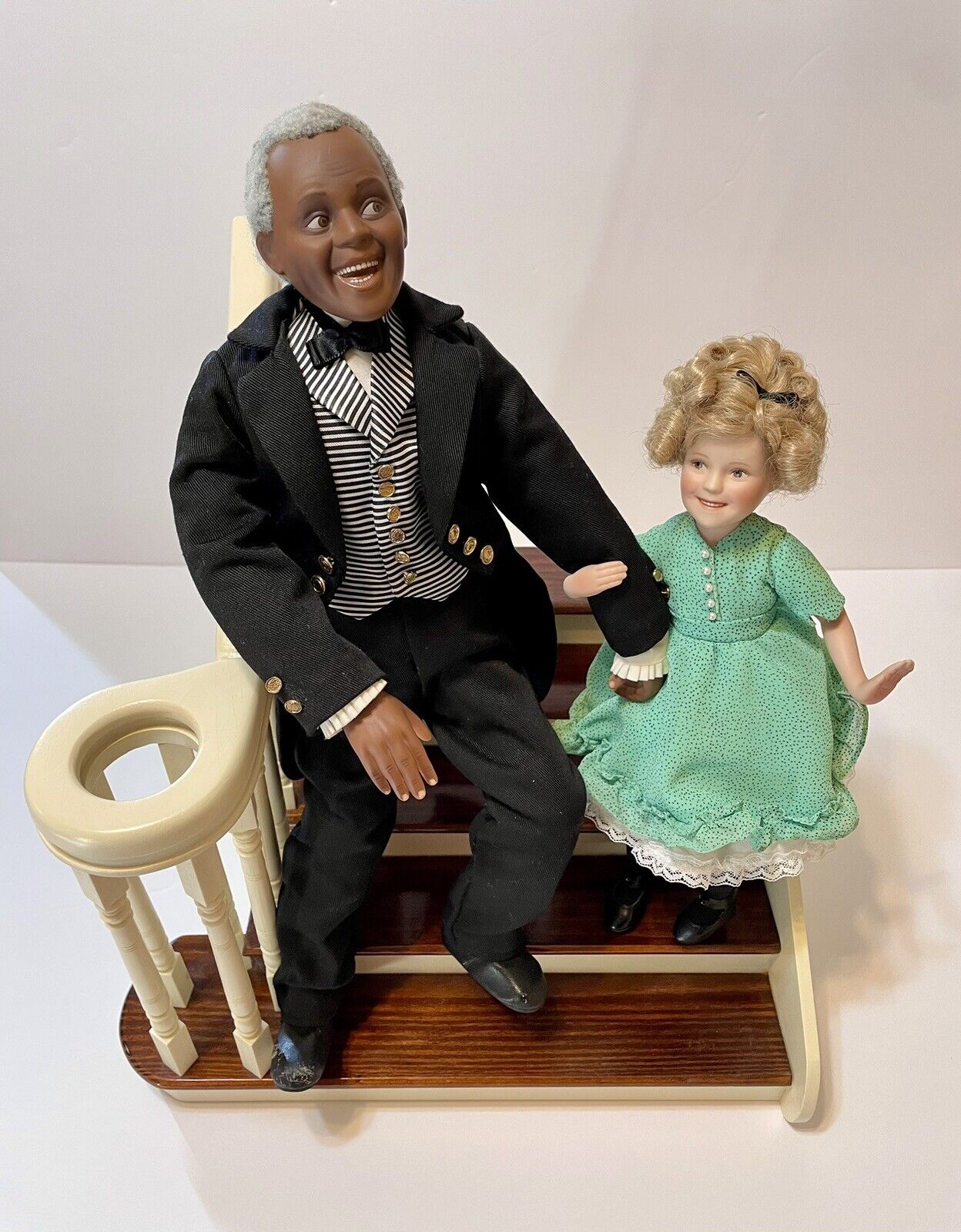Shirley Temple Bill Bojangles Danbury Mint Porcelain Figurine Set VTG 2000