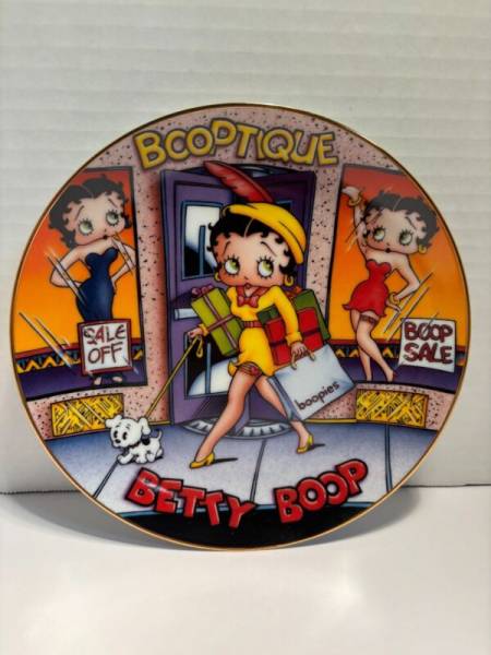 Betty Boop Porcelain Collector Plates by The Danbury Mint - 8 Plates