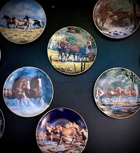 Danbury Mint Horses for All Seasons Calendar Art by Chris Cummings