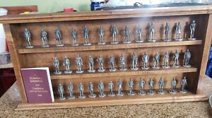 Lot of 39 Danbury Mint USA Presidents by David A. La Rocca Pewter Sculptures