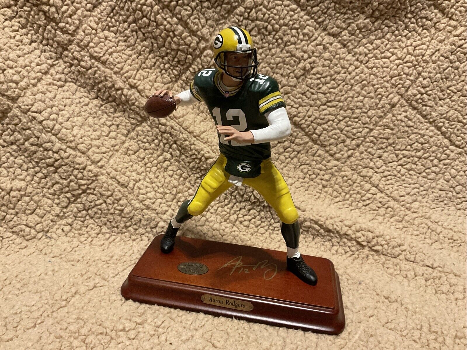Green Bay Packers Aaron Rodgers HOF to be QB Danbury Mint All Star 9" Figurine