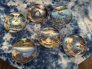 1991 Underwater Paradise Collector Plates Set 12 Robert Lyn Nelson -Danbury Mint