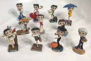 11 - Betty Boop Calendar Figurines 4” Figure Danbury Mint January - November