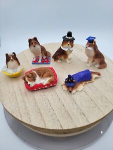 Danbury Mint Sheltie Dog 6 Decorative Statue Figurine MBI