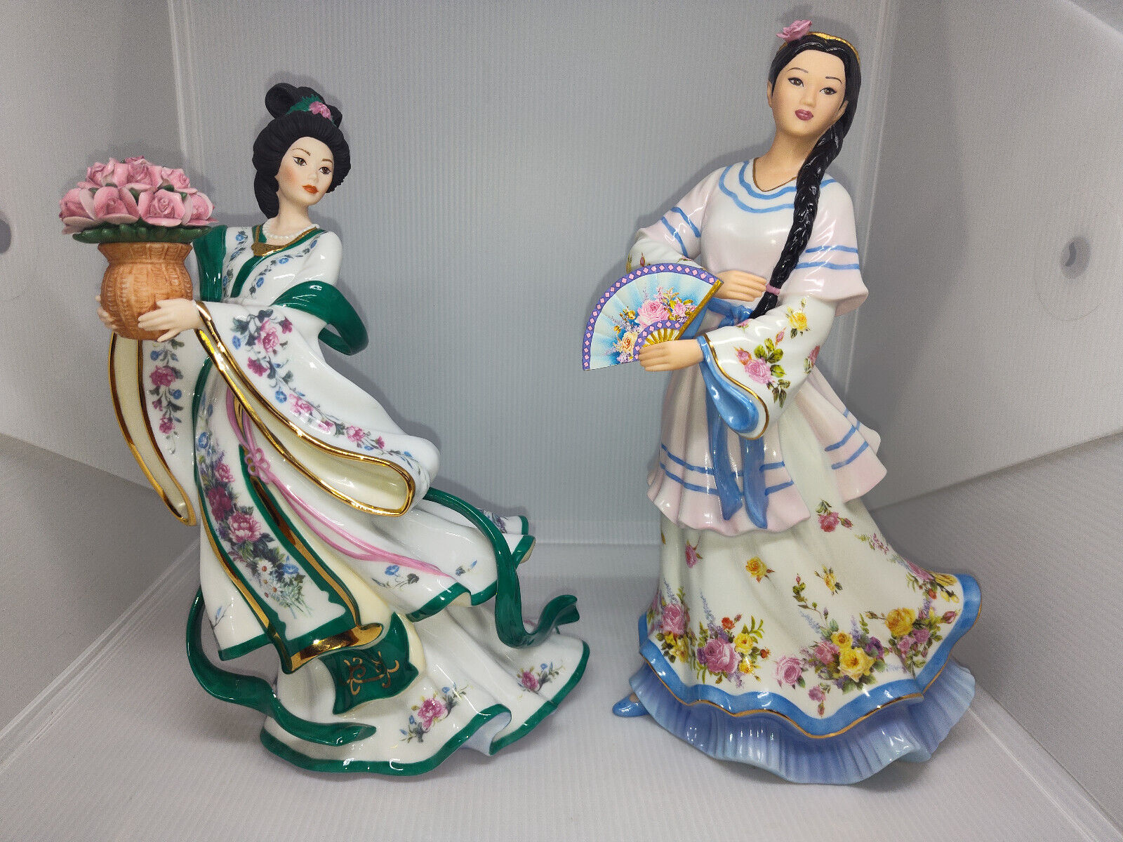 Danbury Mint: The Rose Princess, and  Springtime Grace, by Lena Li.