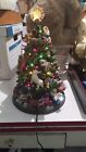Retired Danbury Mint English Bulldog Ceramic Christmas Tree. Complete.