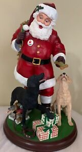 Santas lovable labs danbury mint collectable figurine