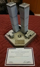 Danbury Mint World Trade Center Twin Towers Commemorative Statue Model