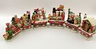Danbury Mint Pomeranian Dog Christmas Train Express Vintage Holiday Rail Decor