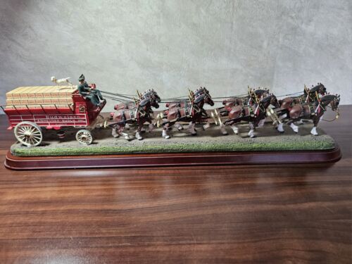 The Budweiser Clydesdales Official Product Of The Danbury Mint 2001 Wagon