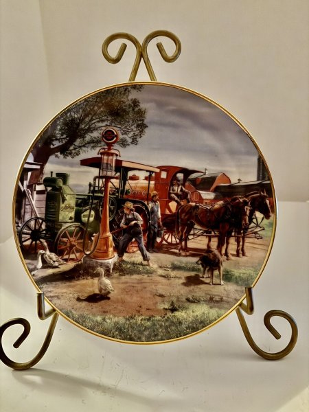 Set 4 Vintage Danbury Mint Farmland Memories John Deere Decorative Plates 90's