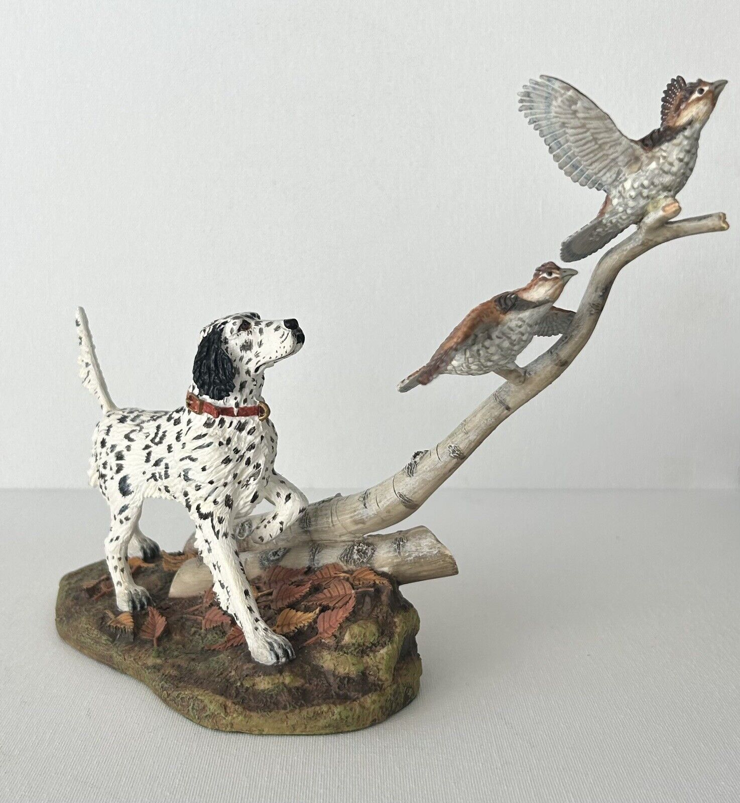 Stan Bentall Autumn Wings Danbury Mint English Setter Pheasant Hunting Sculpture