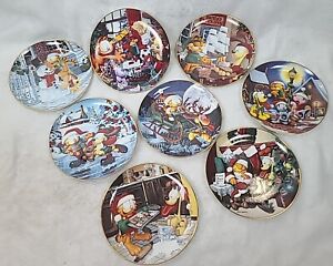 Danbury Mint Garfield's Christmas The Finishing Touch Jim Davies  Complete Set
