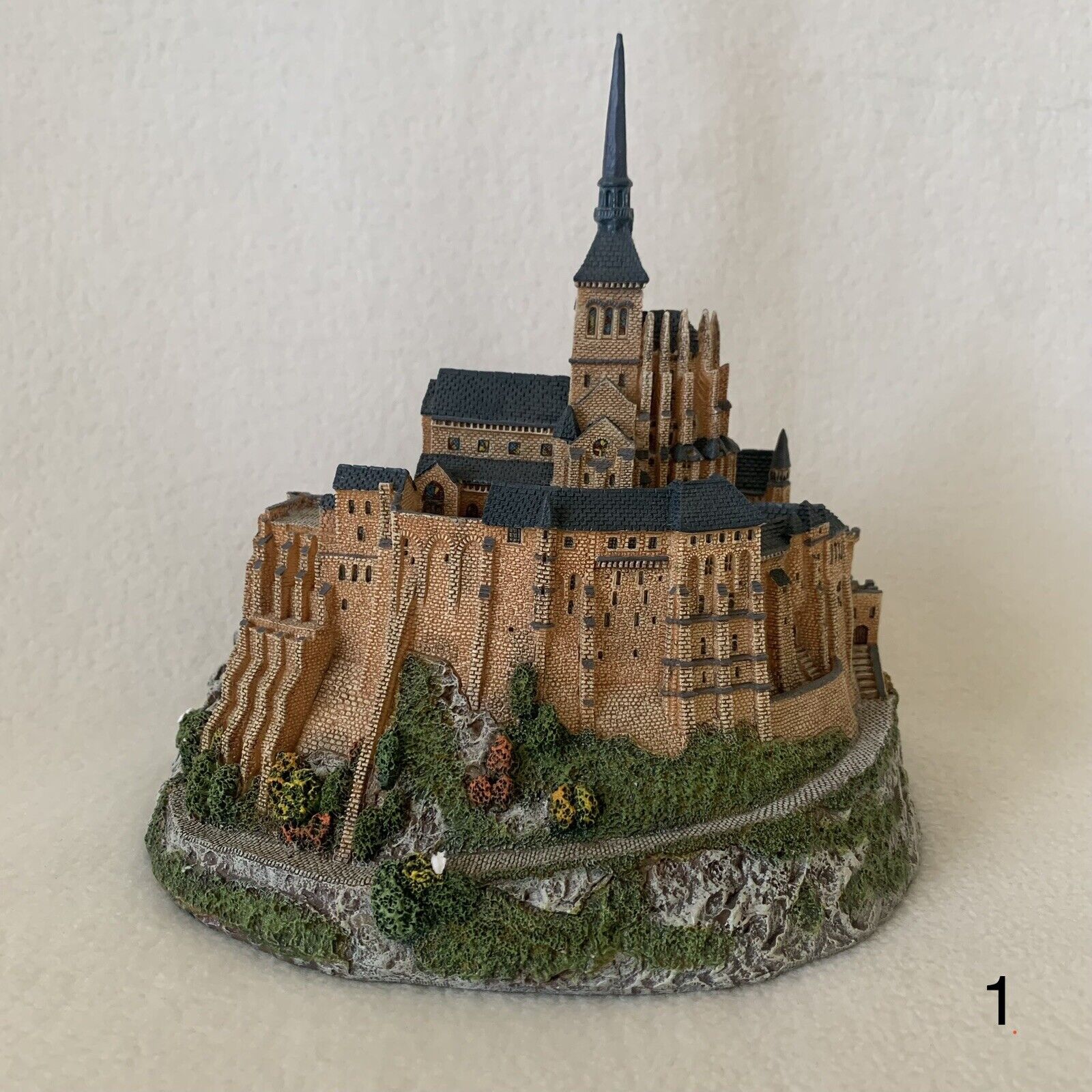 Mont Saint Michel Danbury Mint Enchanted Castle Of Europe Miniature Collectible