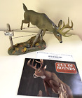 Danbury Mint Whitetail Deer Realistic Sculpture Curtis Christensen Out of Bounds