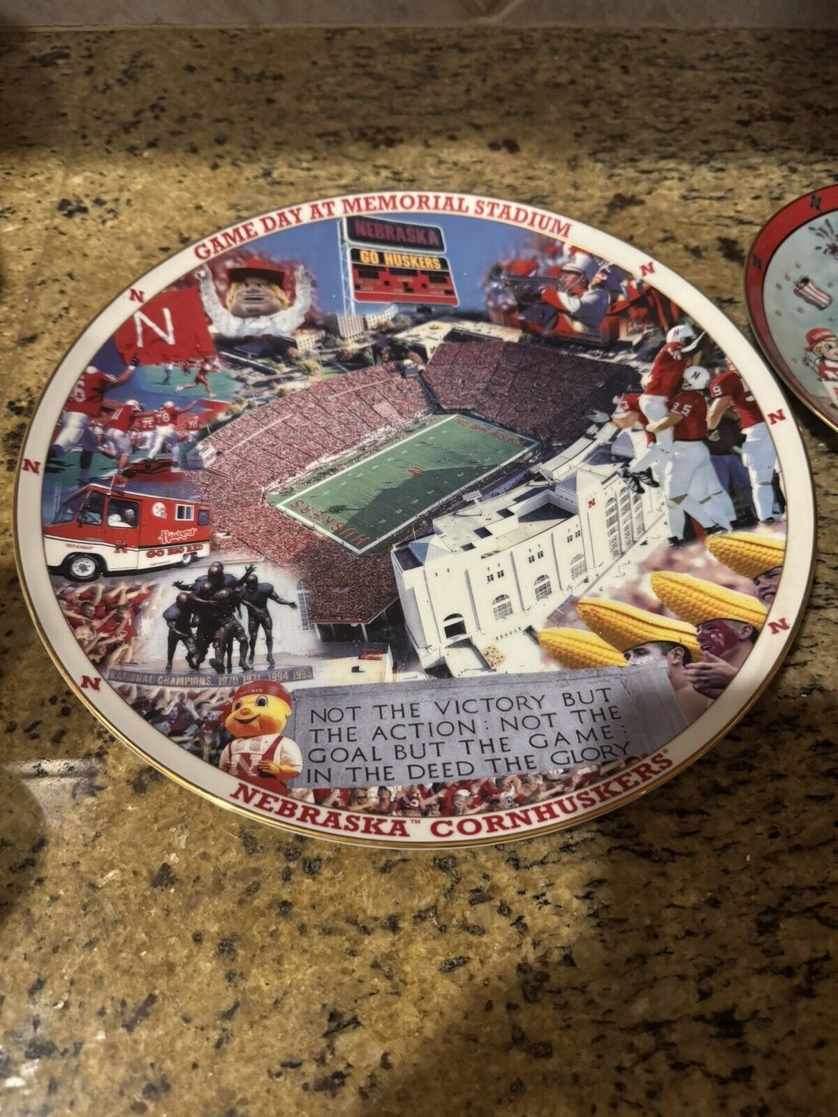 Nebraska Cornhuskers Danbury Mint Collector Plates (lot of 2)