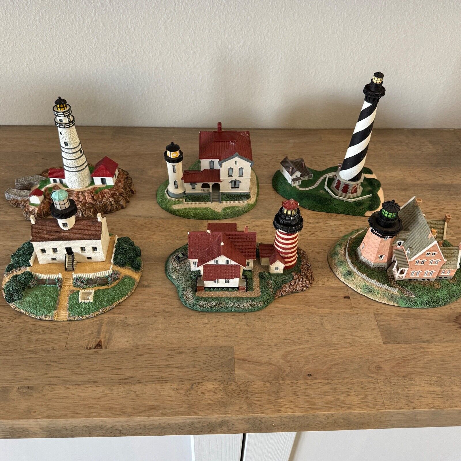 The Danbury Mint Historic American Lighthouse Sculptures Collection Vintage 90s