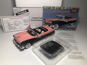 DANBURY MINT 1956 FORD FAIRLANE SUNLINER L.E. #810 of 2500 NIB 1:24 NO APOLOGY