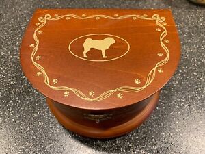 DANBURY MINT Pug Dog Music Box "HOW MUCH IS THAT DOGGIE IN THE WINDOW " RARE