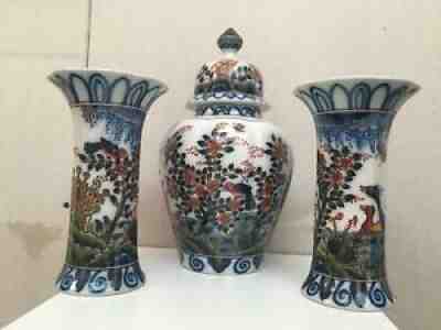 FREE SHIPMENT MAKKUM polychrome CABINET set Ã?inch Tichelaar Delft svp-62