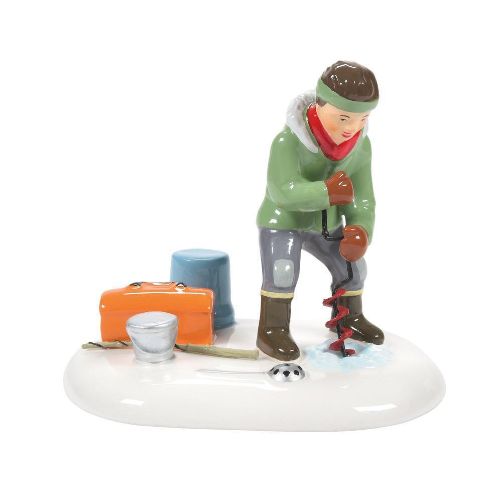Department 56 Angling For A Win 6009705 New for 2022 Snow Village Fishing Figuri