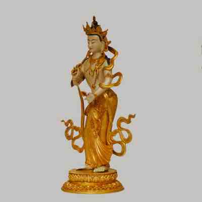 Dorje Sempa Buddha Figure " Best Quality " Silver Plated Vajrasattva Nepal