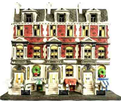 Used Dept 56 Christmas in The City Sutton Place Brownstones Retired 59617 Mint
