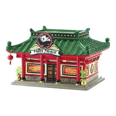 Dept 56 Chow Town Village Panda Palace Chinese Restaurant Lighted 4050979 NEW