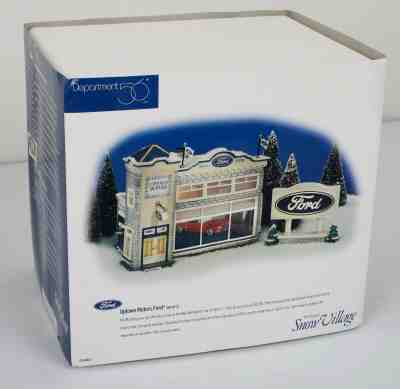 NEW!! Dept 56 Uptown Motors Ford #54941 - LIGHTED - Never Taken Out of the Box!!