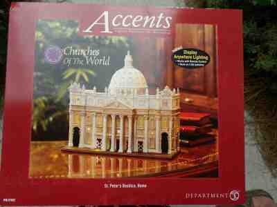 DEPT 56 Churches Of The World ST. PETER'S BASILICA, ROME Excellent Store Display