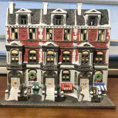 Used Dept 56 Christmas in The City Sutton Place Brownstones Retired 5961-7