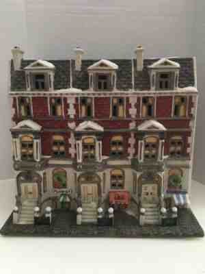 Used Dept 56 Christmas in The City Sutton Place Brownstones Retired 5961-7