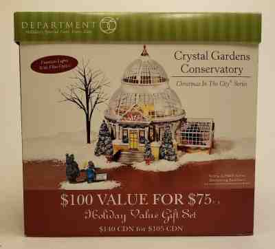 NEW Dept 56 Christmas in the City Series  CRYSTAL GARDENS CONSERVATORY  #59219