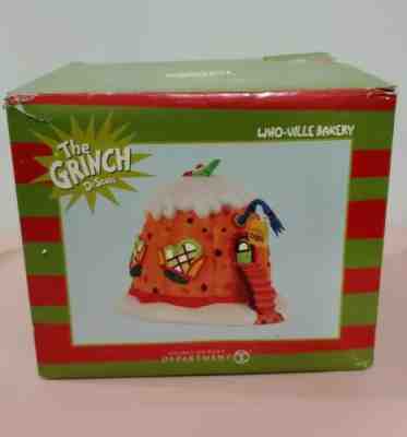 Grinch Who-ville Bakery RARE Christmas Village Dept 56 Dr Seuss whoville mint