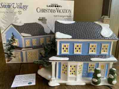 NEW Dept 56 Snow Village Christmas Vacation Todd & Margo's House RETIRED / RARE