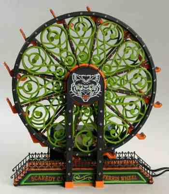 Department 56 Halloween Scaredy Cat Ferris Wheel New In Box