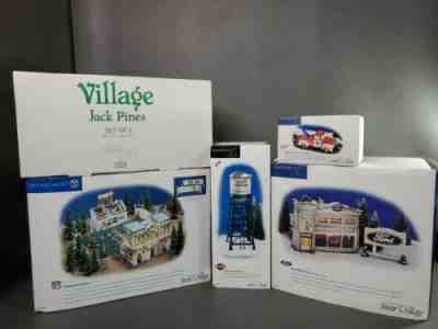 Dept 56 Snow Village CHAMPSFIELD STADIUM -Uptown Motors Harley AAA 30 Lemax (5)